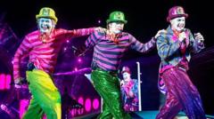 Source-feed image associated with Take That tightrope walker says it's an 'honour' to perform with the group