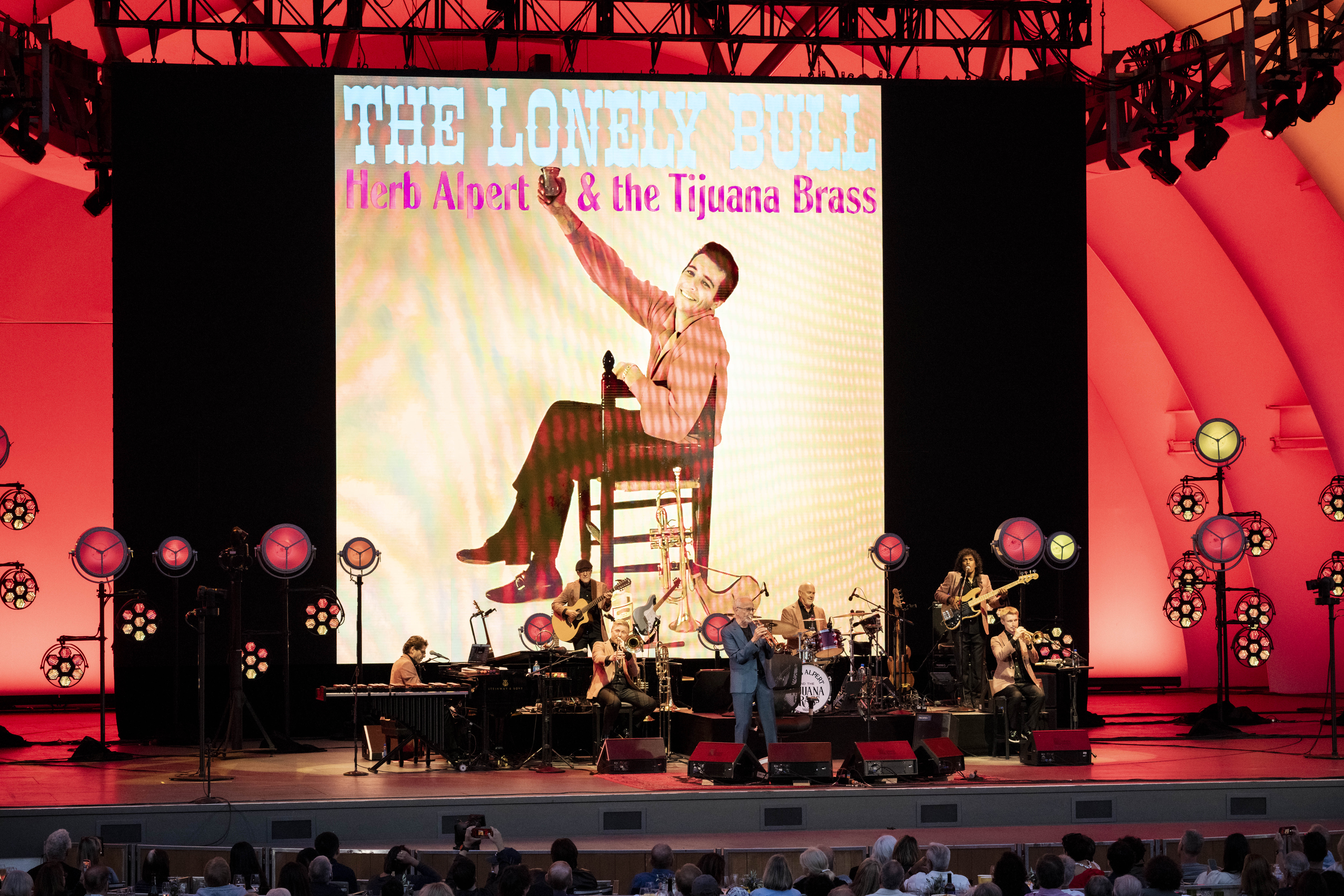 Source-feed image associated with Herb Alpert & the Tijuana Brass Whip It Good at the Hollywood Bowl, Returning After 59 Years for a Great Sugar Rush of a Show: Concert Review