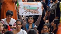 Source-feed image associated with India's Modi government under growing pressure as 'cockroach' protests intensify