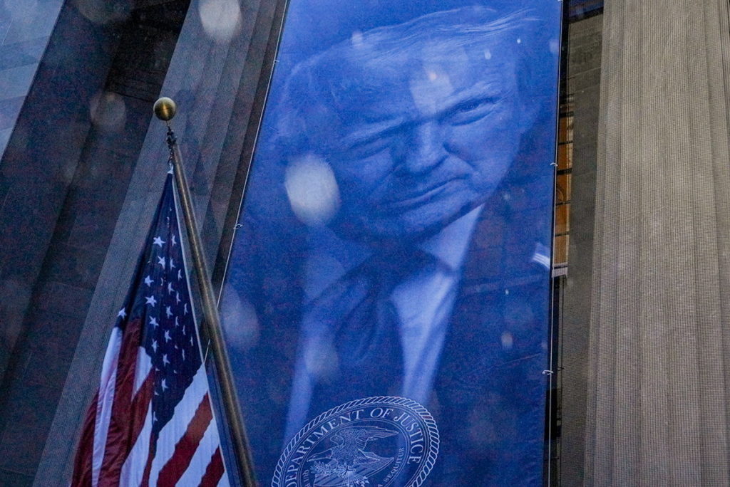 Source-feed image associated with Judge temporarily blocks payouts from Trump's $1.8B 'anti-weaponization' settlement fund