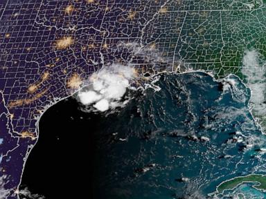 Source-feed image associated with Tropical Storm Edouard could strengthen to hurricane before landfall