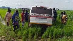 Source-feed image associated with Nigerian army says it safely rescued 33 people kidnapped by gunmen