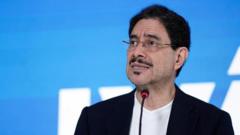 Source-feed image associated with Colombia's left-wing presidential candidate concedes defeat