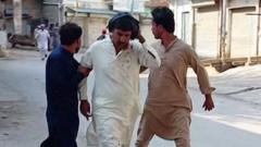 Source-feed image associated with At least 16 killed after vehicle loaded with explosives rams into Pakistan mosque