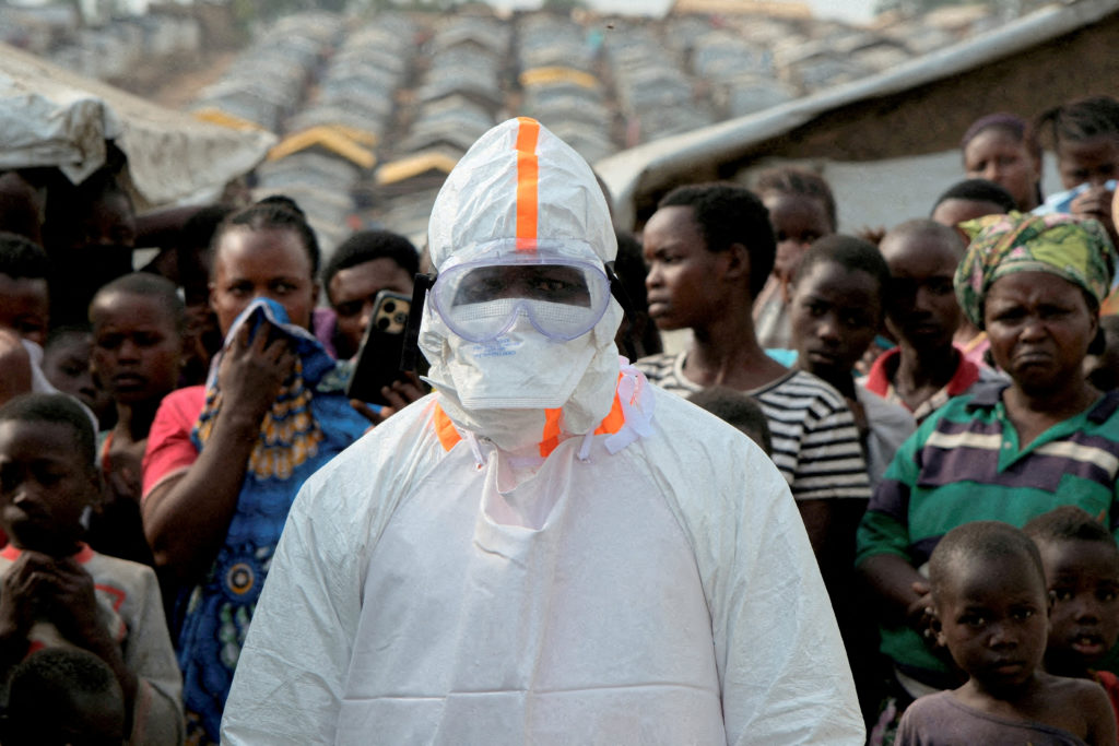 Source-feed image associated with Safety fears limit Ebola response in Congo, with more than 12 attacks on health facilities and workers recorded
