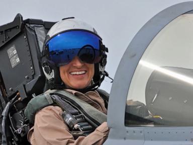 Source-feed image associated with WATCH: Trailblazing female aviator honors a legacy