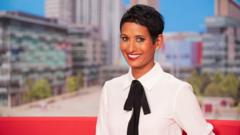 Source-feed image associated with Naga Munchetty to leave BBC Breakfast after 17 years
