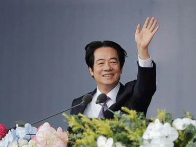 Image from linked report: Taiwan's Lai says the island will not give up freedom in National Day speech