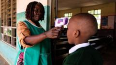 Source-feed image associated with 'Moment of joy' as Uganda discharges last Ebola patient