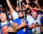 Source-feed image associated with ‘It’s euphoria’: New York City celebrates Knicks’ NBA title win after 53-year wait