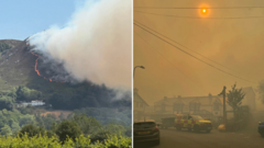 Source-feed image associated with Major incident declared in Wales as firefighters tackle wildfires across UK