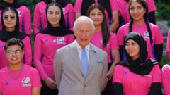 Source-feed image associated with King meets women's cricket team that is not allowed to exist