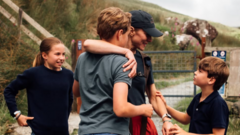 Source-feed image associated with Catherine shares photos reuniting with family after Three Peaks Challenge