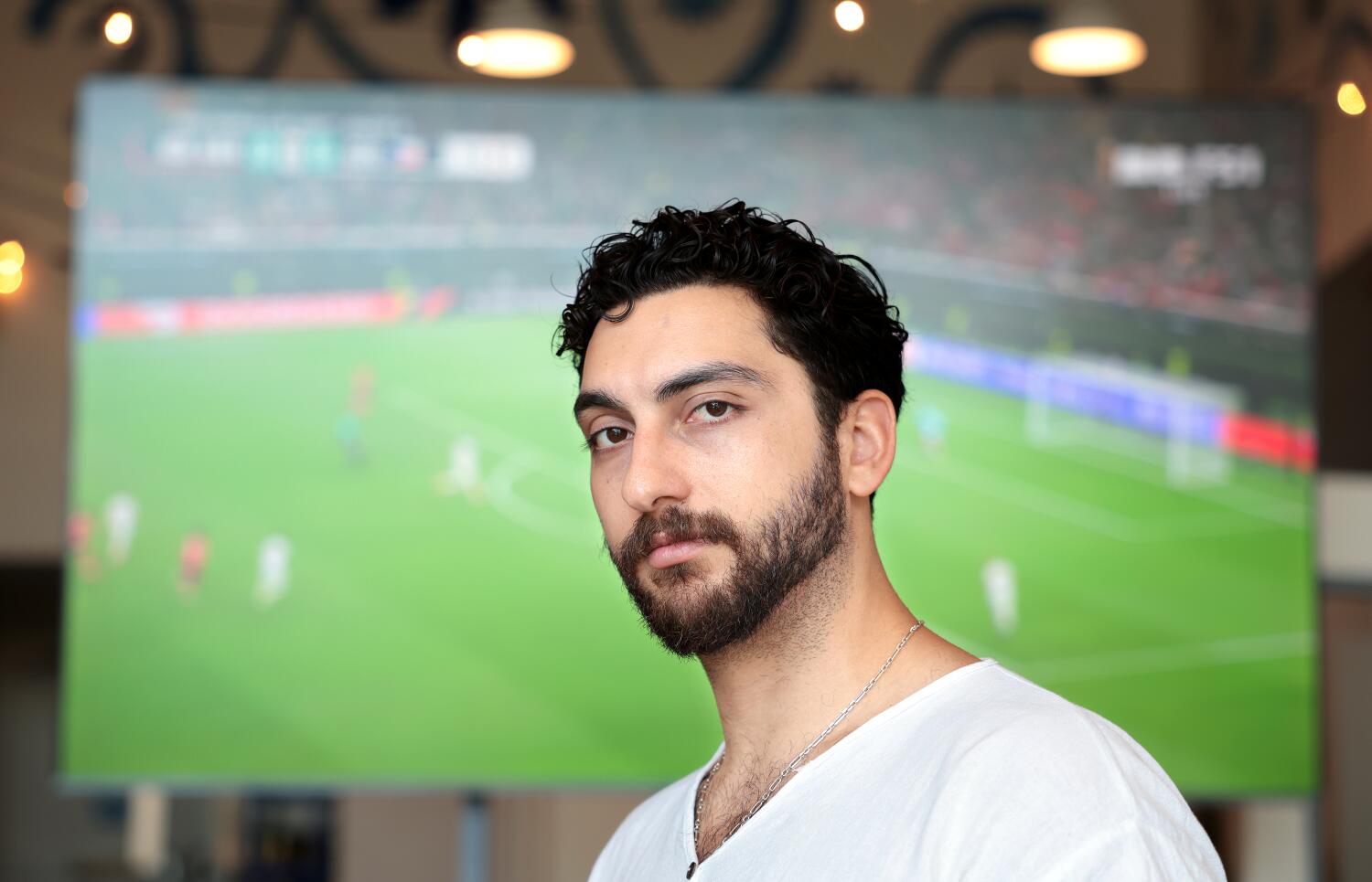 Source-feed image associated with With Iran set for World Cup match at SoFi, L.A. Iranians see glimmers of unity