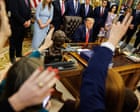 Image from linked report: Trump says he’ll probably lose lawsuit brought by news outlets he banned from White House, blaming judge appointed by ‘TRUMP’ – live