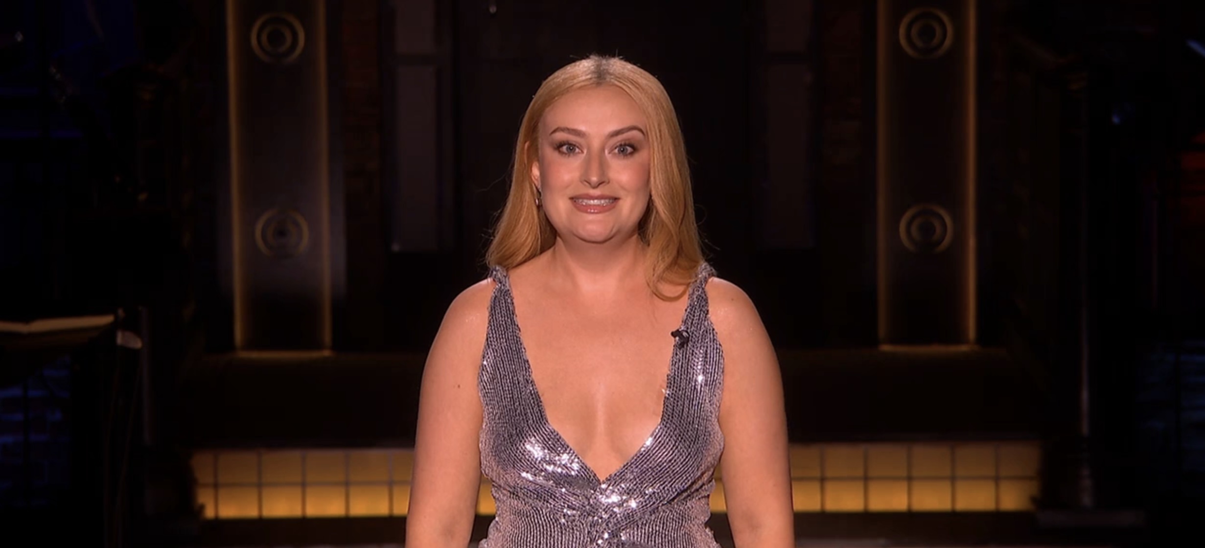 Image from linked report: Amelia Dimoldenberg Jokes About Why ‘Chicken Shop Date’ Is Ending in ‘SNL U.K.’ Monologue: ‘Celebrities Weren’t Coming on to Date Me. They Were Coming on to Promote Their Work!’