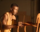 Image from linked report: By Design review – Juliette Lewis turns into a chair in hypnotic Lynchian drama