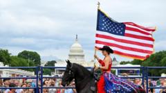 Source-feed image associated with Fireworks, flyovers and a 'really long' Trump speech ahead as US celebrates 250th