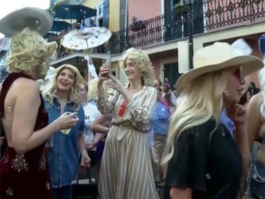 Image from linked report: WATCH: Dolly Day celebrated across the US