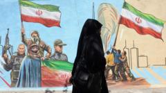 Source-feed image associated with Trump says US will hit Iran 'hard' again today