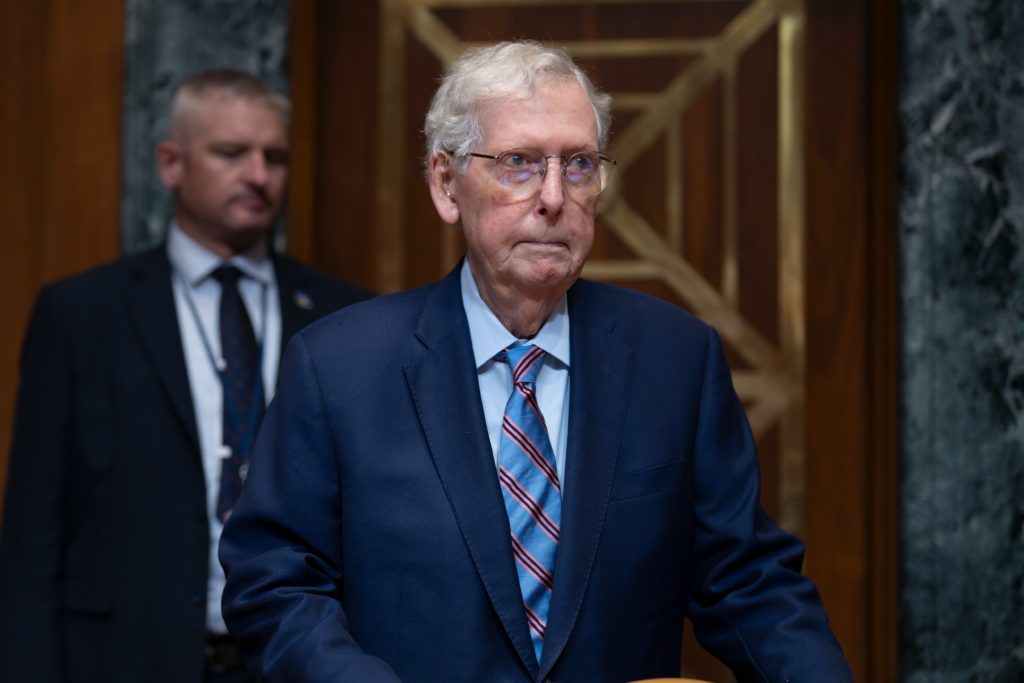 Source-feed image associated with McConnell is 'continuing his recovery,' but details are scarce after a lengthy hospital stay