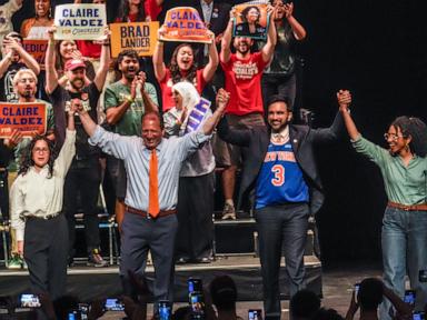 Source-feed image associated with New York's congressional candidates make final case in last day before primary