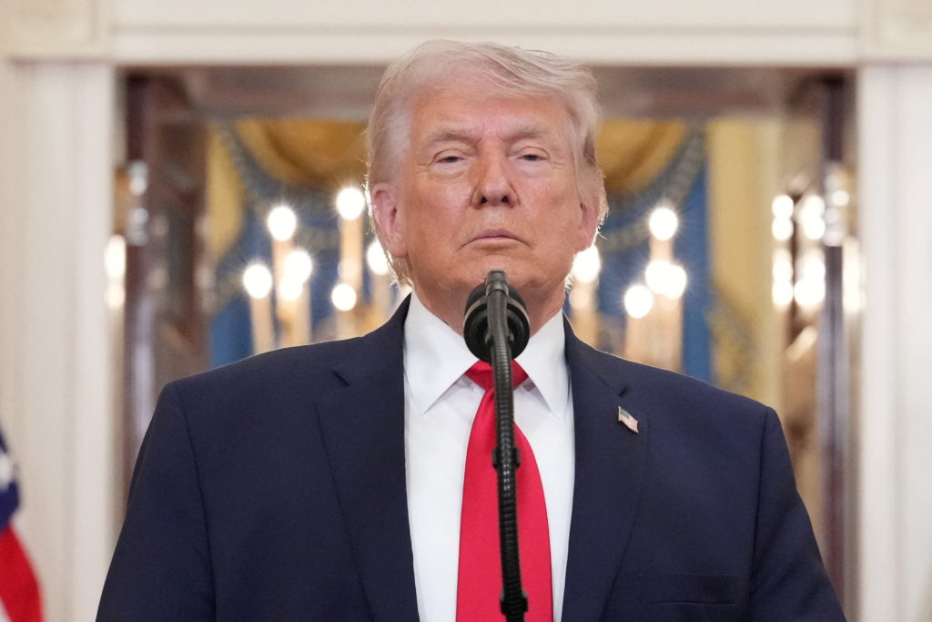 Source-feed image associated with WATCH: Trump delivers primetime address on election system