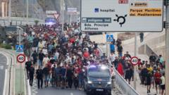 Source-feed image associated with Spain attacks 'selfish' response of some EU countries to Ceuta migrant crossings