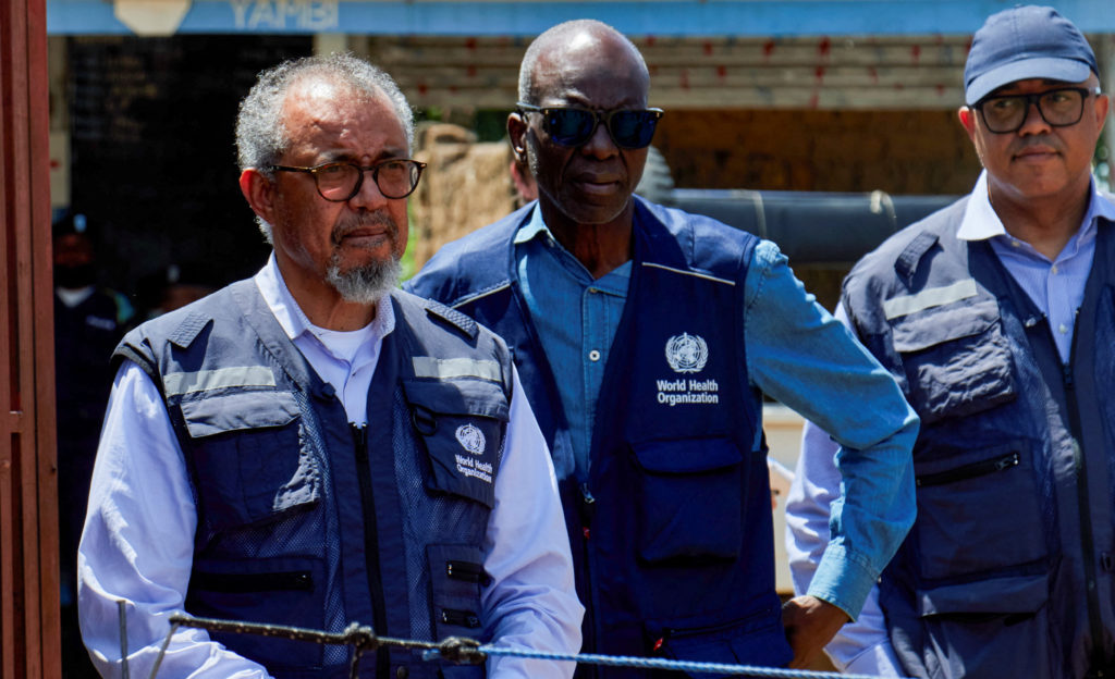 Source-feed image associated with WHO chief reports 5 Ebola recoveries as new treatment center opens in Congo