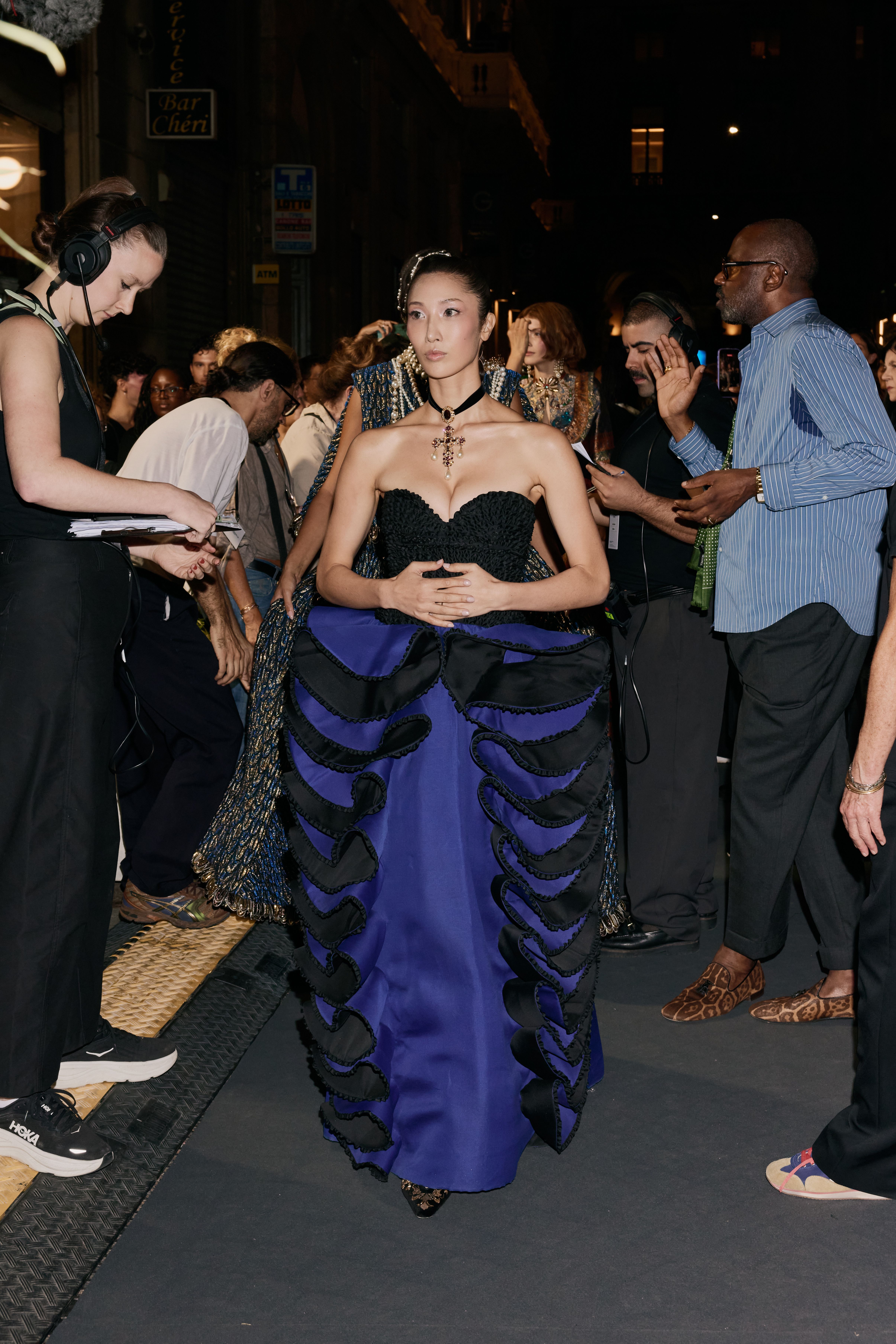 Image from linked report: Ejae Walks Vogue World: Milan 2026 in Archival Roberto Capucci Fit for a Royal