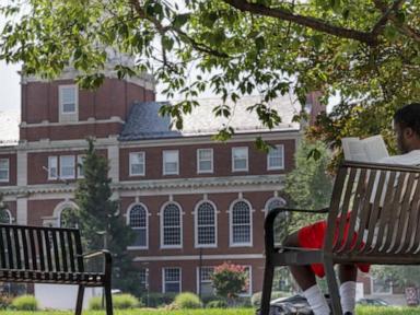 Source-feed image associated with WATCH: Howard University president on enrollment scandal