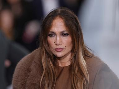 Image from linked report: Jennifer Lopez in the rain, dolphins on T-shirts: Stella McCartney declares war on seafood in Paris