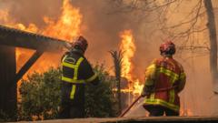 Source-feed image associated with More than 300,000 flee wildfires in France and Spain