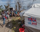 Source-feed image associated with UK aid cuts ‘reduce bilateral support to some African countries by 90%’
