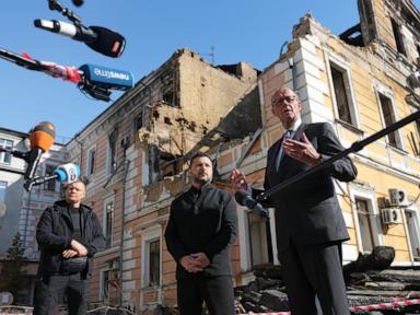Image from linked report: Germany's Merz visits Kyiv as Russia steps up attacks on Ukrainian cities