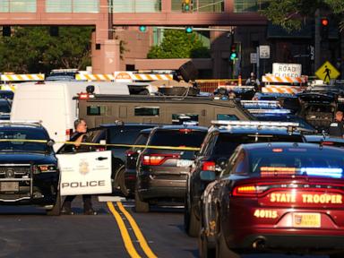 Source-feed image associated with 2 dead after multiple people shot at Minneapolis apartment building: Police