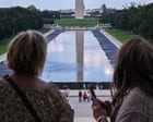 Source-feed image associated with Trump administration continues to ‘attack an innocent man’ over reflecting pool, say lawyers for Olympian – live