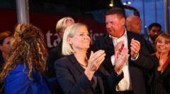 Source-feed image associated with Swedish party blocs tied after Sunday vote, projections say
