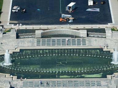 Source-feed image associated with Kentucky woman indicted on charges she damaged the World War II Memorial in Washington