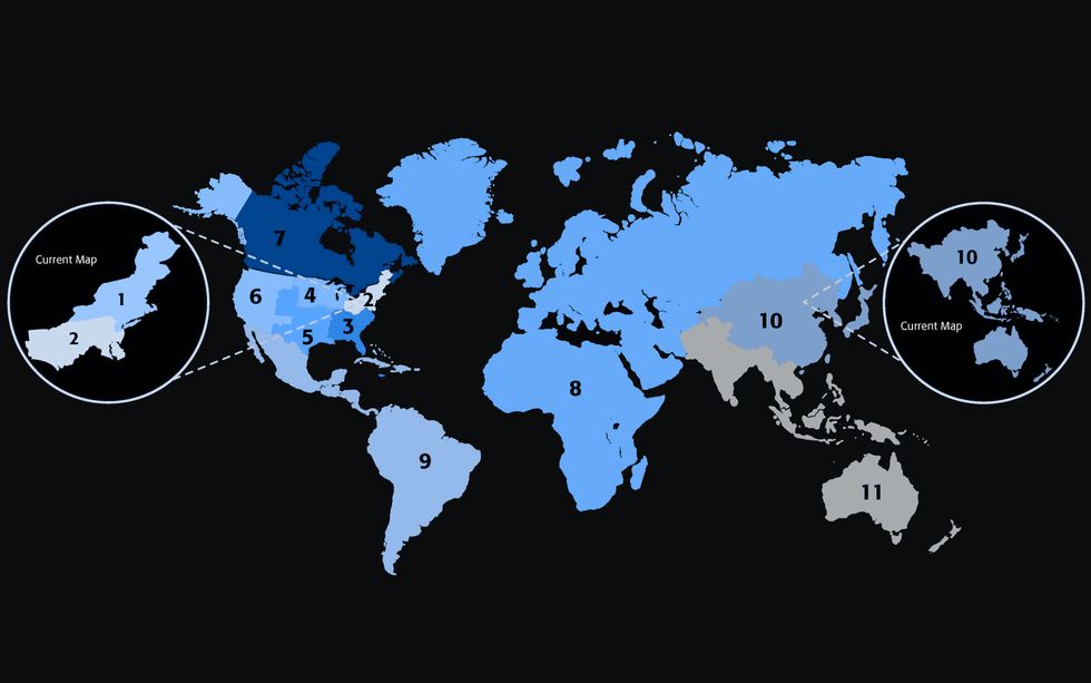 Image from linked report: IEEE Continues Preparations for the Realignment of Its Regions