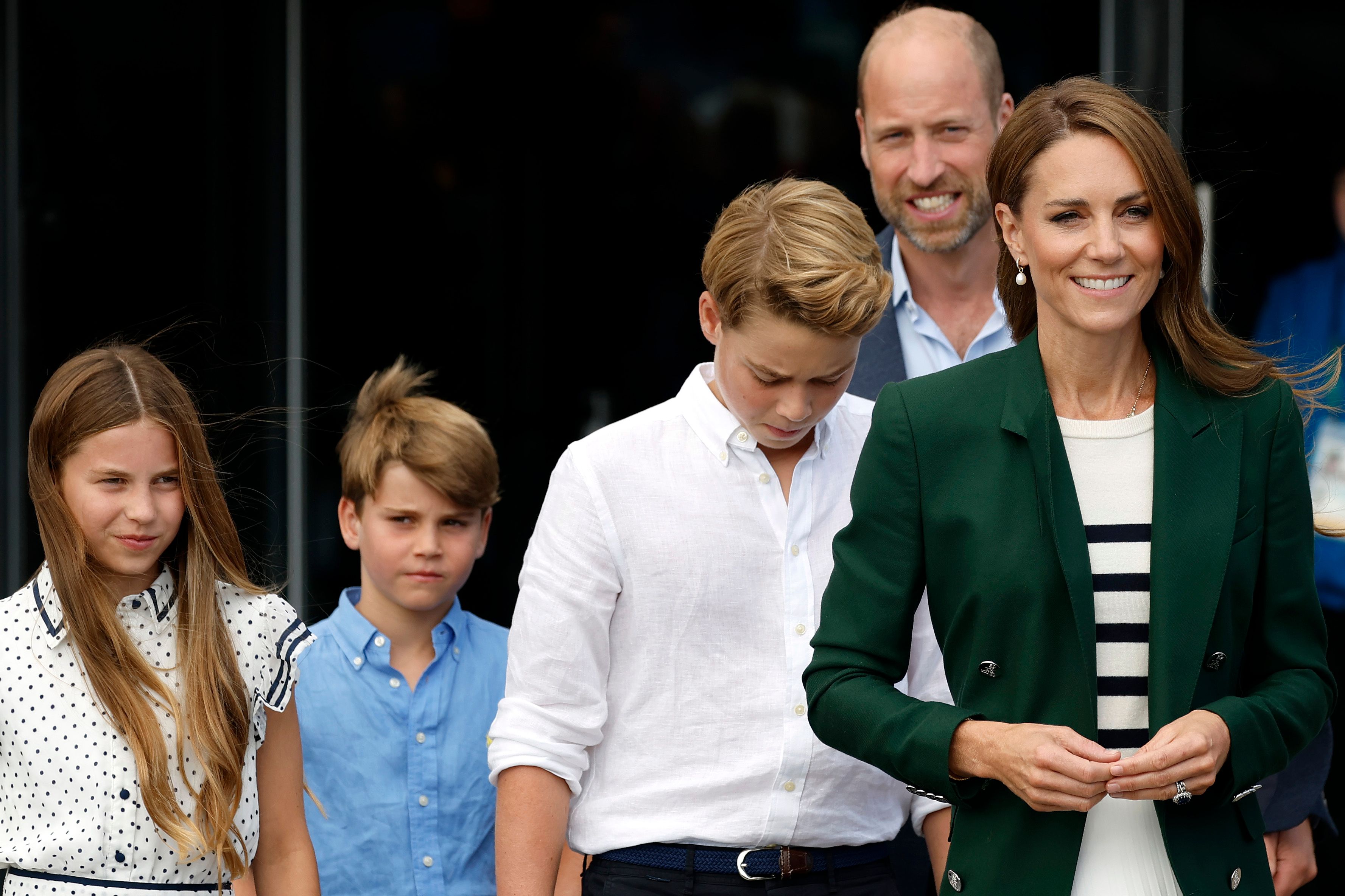Source-feed image associated with Kate Middleton Styles Her Staples for a Rare All-Family Outing to the Commonwealth Games