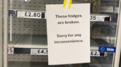 Source-feed image associated with Old British fridges 'cannot cope with the heat'