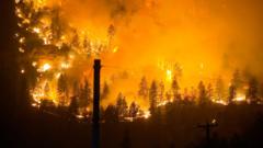 Source-feed image associated with 'That fire came so fast': Wildfire rages in British Columbia