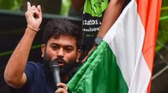 Source-feed image associated with India's 'cockroach' protest continues a day after police crackdown