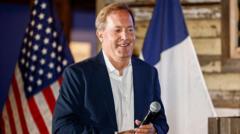 Source-feed image associated with Attorney General Ken Paxton routs veteran incumbent Cornyn in Texas Senate primary