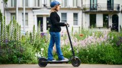 Source-feed image associated with E-scooters being advertised for commuting despite UK road ban
