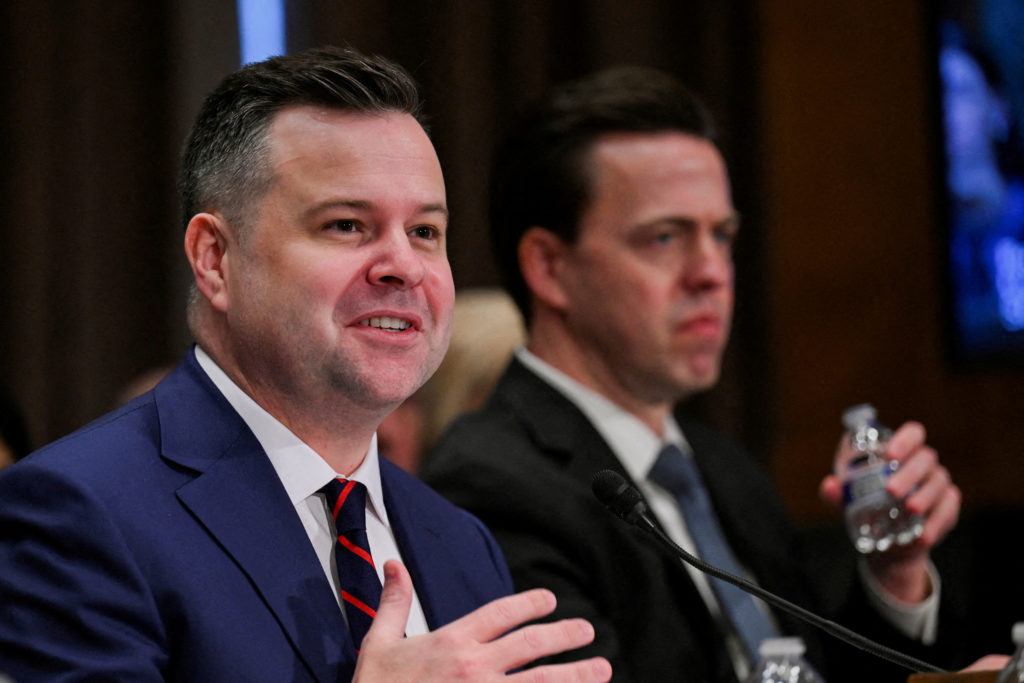 Source-feed image associated with Trump sticks with Pulte for intel job as risk grows of lapse in spy powers