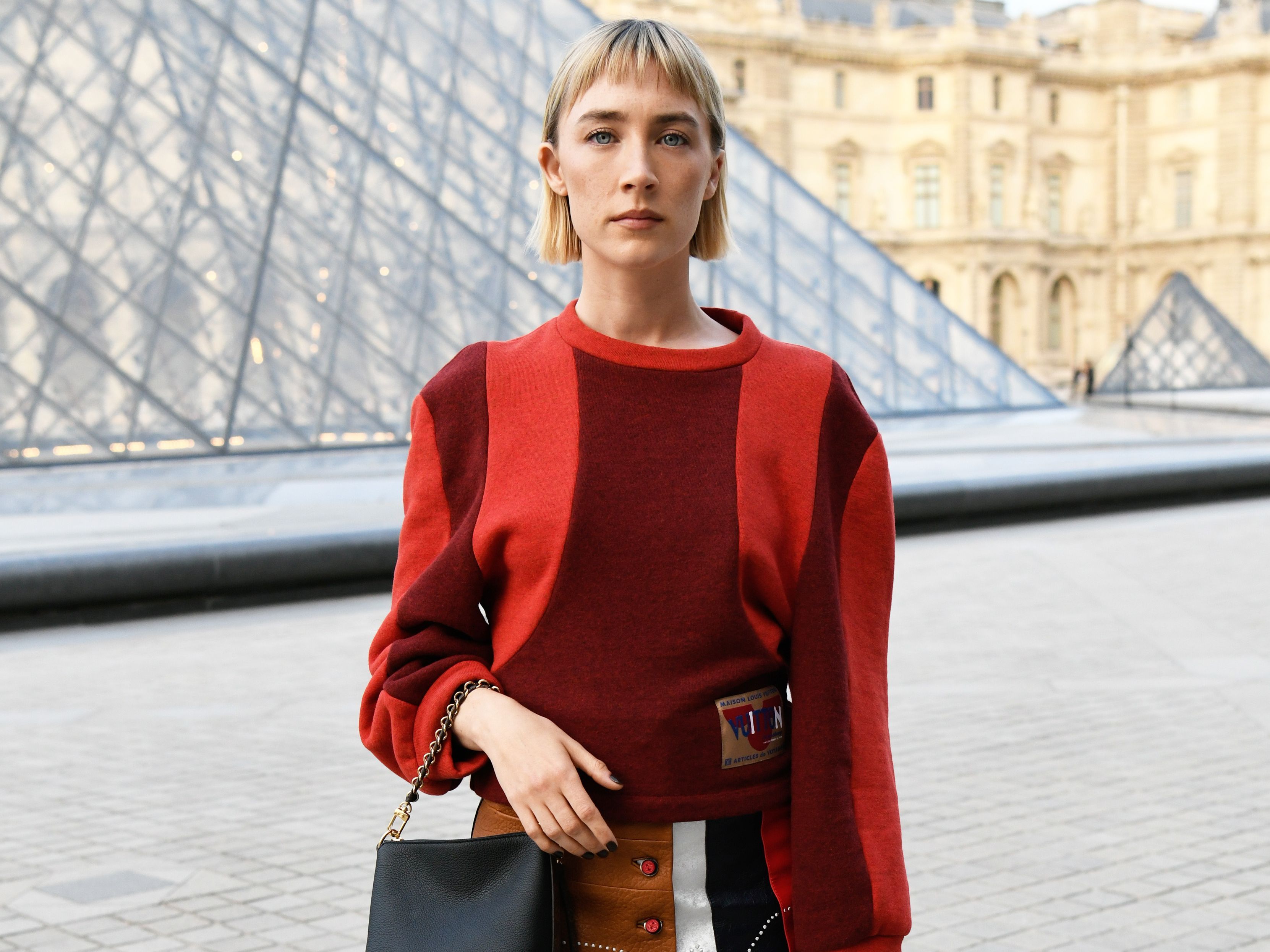 Image from linked report: Saoirse Ronan On Her Paris Must-Dos—And Why She Steals Her Husband’s Clothes