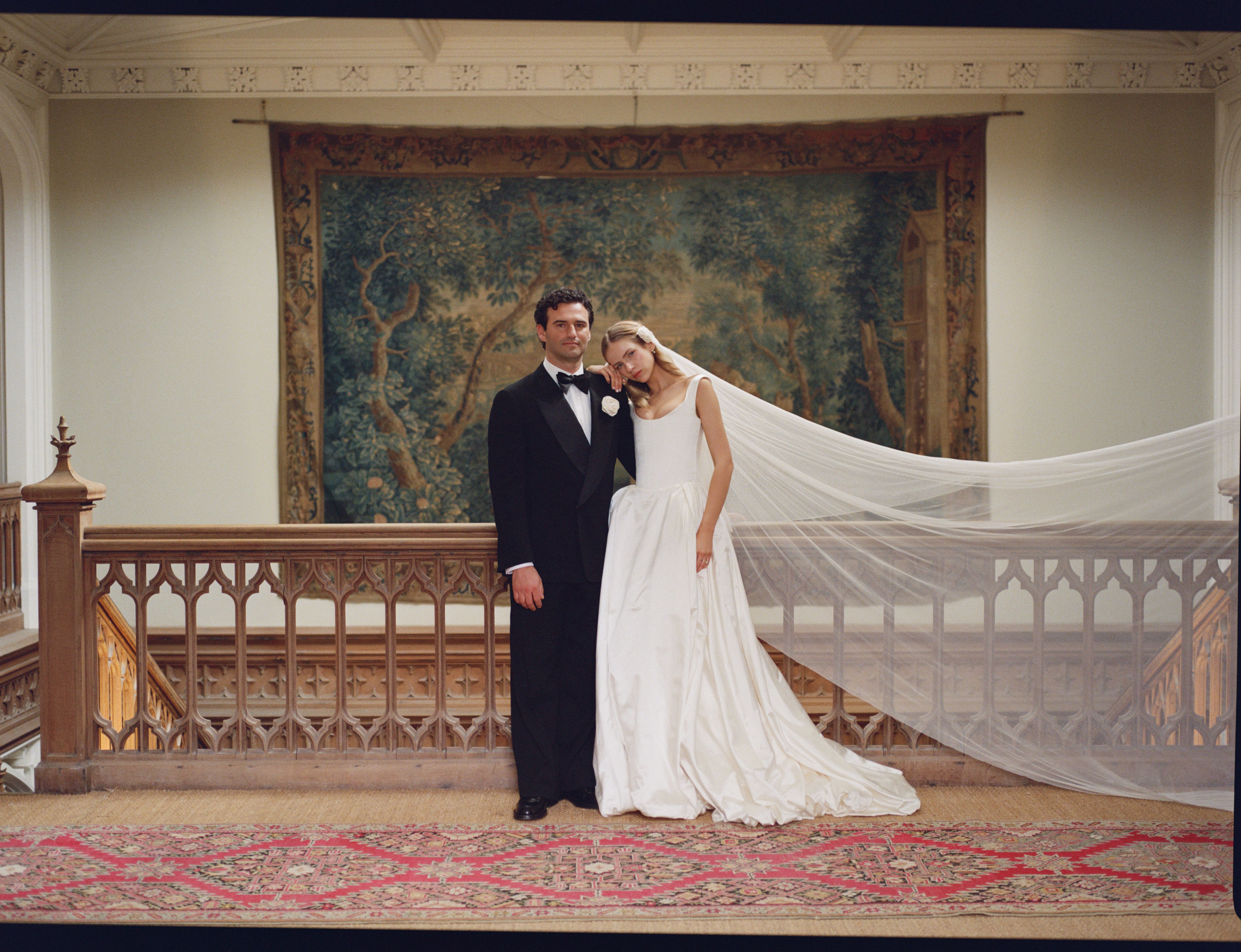Source-feed image associated with The Bride Carried a Handmade Silk Flower Bouquet for Her Ancestral Castle Wedding in Ireland