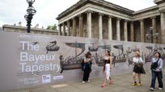 Image from linked report: British Museum bans visitors from photographing Bayeux Tapestry